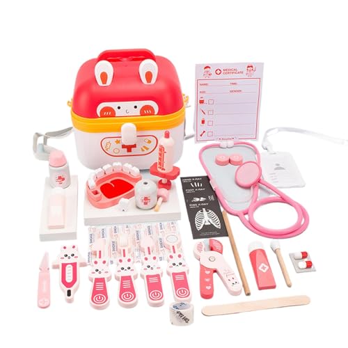 Pretend Doctor Kit | Häschen-Themen-Arzt-Set | Rollenspielset für Kinder | Arzt-Spielspielzeug | Simulations-Arzt-Set, pädagogisch und unterhaltsam für Kinder, Arzt-Rollenspiel-Spielzeug Pretend Doctor Kit | Häschen-Themen-Arzt-Set | Rollenspielset für Kinder | Arzt-Spielspielzeug | Simulations-Arzt-Set, pädagogisch und unterhaltsam für Kinder, Arzt-Rollenspiel-Spielzeug von Lpsdssre
