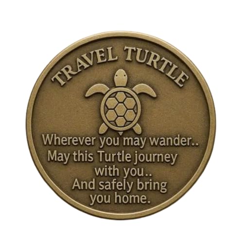 Reise Schildkröte Münze, Marine Pocket Hug Coin, Gravierte Liebesmarke, bequem, kompakt, 6,5 x 6,5 cm, für Geburtstag Urlaub Jubiläen Reise Schildkröte Münze, Marine Pocket Hug Coin, Gravierte Liebesmarke, bequem, kompakt, 6,5 x 6,5 cm, für Geburtstag Urlaub Jubiläen von Lpsdssre