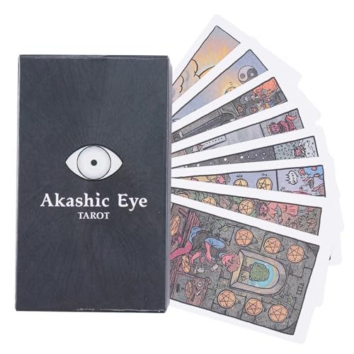 Tarotkarte, Schicksals-Wahrsagen-Deck, geheimnisvolle Tarotkarten, tragbar, leicht zu tragen, 10,5 x 6,2 cm, für Party, Urlaub, Versammlungen Tarotkarte, Schicksals-Wahrsagen-Deck, geheimnisvolle Tarotkarten, tragbar, leicht zu tragen, 10,5 x 6,2 cm, für Party, Urlaub, Versammlungen von Lpsdssre