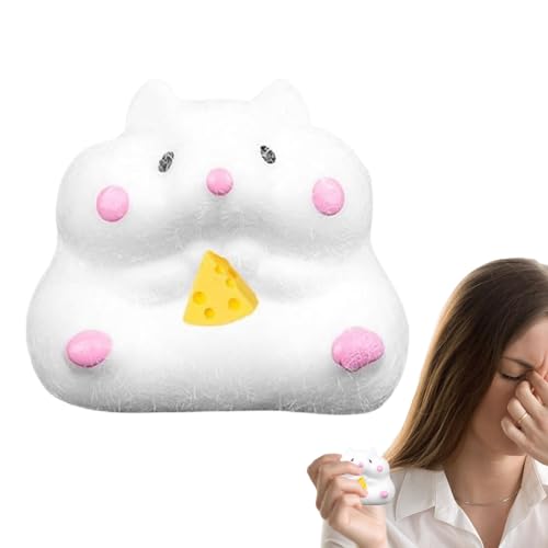 Weiches Hamsterspielzeug, Drücken von Stretchtier, süßes Hamster -Zappelspielzeug, weiches und dehnbares Design, kompakt und tragbar, ideal für und Mädchen von Lpsdssre