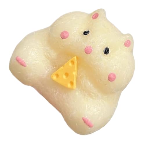 Weiches Hamsterspielzeug, Drücken von Stretchtier, süßes Hamster -Zappelspielzeug, weiches und dehnbares Design, kompakt und tragbar, ideal für und Mädchen von Lpsdssre
