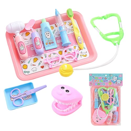 Zahnarztspielzeugset, 9-Pieces Pretend Play Set, Bildungszahnarztkit Mit Zähnenmodell, Leichte, Realistische Werkzeuge, 20x32 cm, Für Und Mädchen Zahnarztspielzeugset, 9-Pieces Pretend Play Set, Bildungszahnarztkit Mit Zähnenmodell, Leichte, Realistische Werkzeuge, 20x32 cm, Für Und Mädchen von Lpsdssre