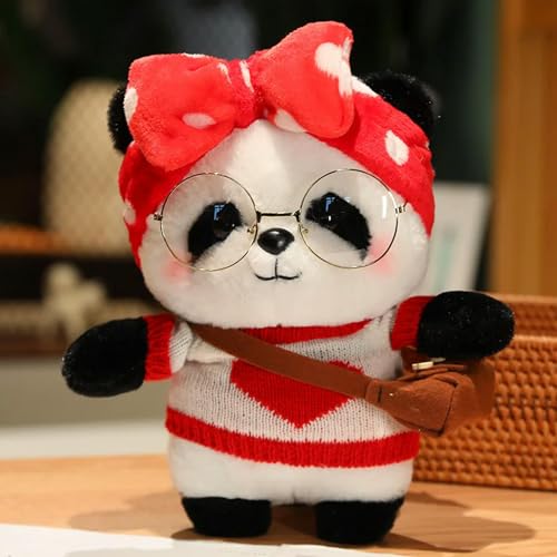 LsnDxg Niedliche Panda Plüschtiere Schöne weiche Stofftiere Cartoon Tiere Puppen für Geburtstag 28cm 9 von LsnDxg