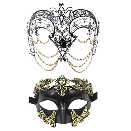 Luadnysin Maske Fasching Masquerade Venezianische-Masken Masken Halloween Weiß Weiße Kostüm Venezianische Damen Maskenball Männer Herren Karneval Gesicht von Luadnysin