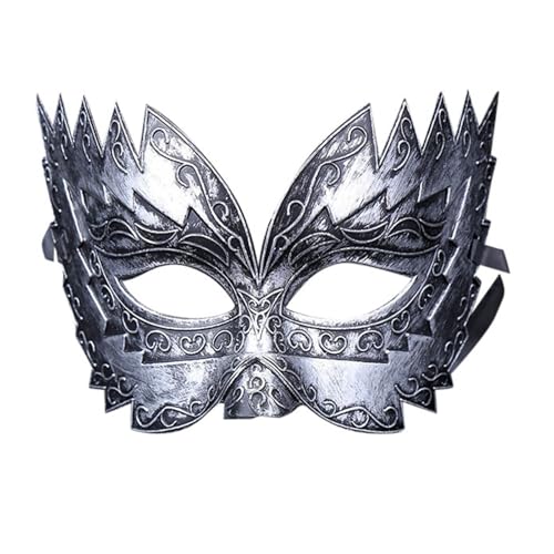 Luadnysin Maske Fasching Venezianische Masken Halloween Damen Venetian Mask Kostüm Ballmaske Venedig Maskenball Augenmaske Herren Venezianisch Ball Gesicht Masquerade Venezianische-Masken Schwarz von Luadnysin
