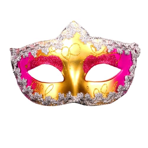 Luadnysin Maske Gesicht Verkleidung Maskenball Damen Halloween Masken Für Hexenmaske Ball Frau Masquerade Mask Venedig Fasching Vampir Venezianische Schwarze von Luadnysin