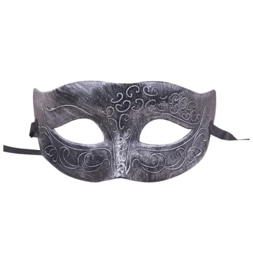 Luadnysin Masken Kostüm Venezianische Maske Herren Weiße Karneval Faschingsmasken Halloween Damen Maskenball Masquerade Gesicht Verkleidung Augenmaske Mask Therian Schwarz Spitze von Luadnysin