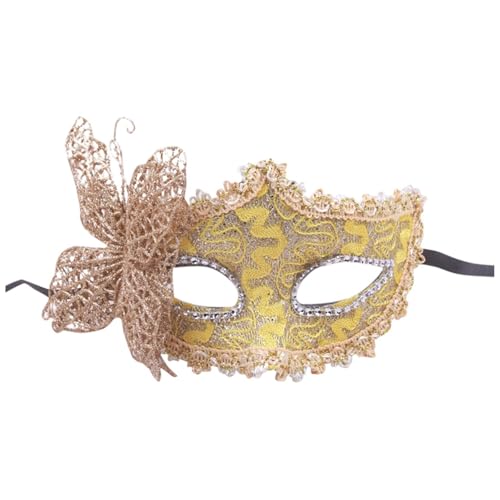 Luadnysin Masken Kostüm Venezianische Venedig Maske Fasching Halloween Woman Damen Maskenball Hexenmaske Schwarz Maskerade Im Zwielicht Masquerade Mask Venezianische-Masken Raben von Luadnysin