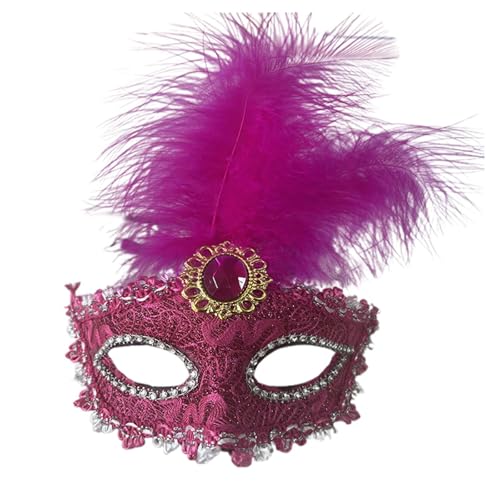 Luadnysin Maskenball Maske Masken Kostüm Damen Venetian Mask Venezianisch Für Hexenmaske Fasching Masquerade Karneval Venezianische Ballmaske Faschingsmaske von Luadnysin