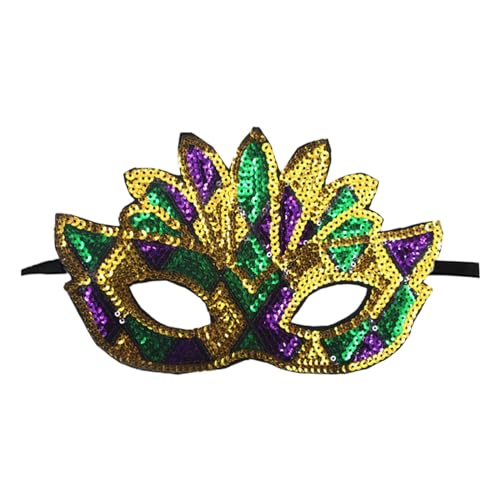 Luadnysin Maskenball Maske Venezianische Kostüm Halloween Damen Venedig Weiß Karneval Frau Venezianisch Masquerade Für Schwarz Masken Augenmaske von Luadnysin