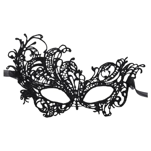 Luadnysin Masquerade Mask Venezianische Maske Damen Karneval Masken Für Maskenball Venezianisch Kostüm Augenmaske Halloween Weiße Ball Gesicht von Luadnysin