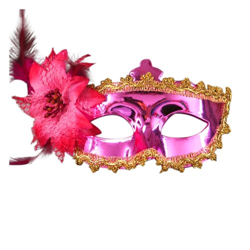 Luadnysin Masquerade Venezianische Masken Faschingsmasken Maske Für Maskenball Weiße Kostüm Herren Augenmaske Halloween Damen Ball Schwarze Frau Hexenmaske Schwarz von Luadnysin