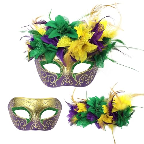 Luadnysin Venezianische Maske Maskenball Frau Faschingsmasken Masken Fasching Augenmaske Halloween Weiß Karneval Herren Kostüm Frauen Masquerade Woman Schwarze von Luadnysin
