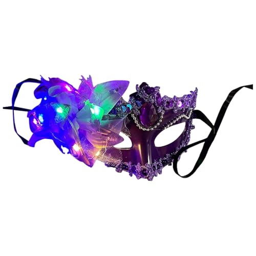 Luadnysin Venezianische Masken Maske Herren Maskenball Karneval Faschingsmasken Weiß Venezianische-Masken Frau Halloween Woman Masquerade Für Venezianisch Damen Gesicht Verkleidung Venedig Schwarz von Luadnysin