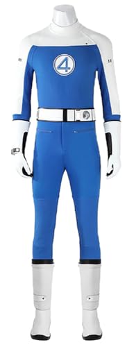 Luascxu Damen Invisible Susan Storm Kostüm 3D Jumpsuit Bodysuit Frau Torch Ben Cosplay Halloween Jumpsuit (Blau 1, 180) von Luascxu
