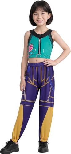 Luascxu Demon Hunters Cosplay Rumi Zoey Mira Kostüm Jacke Pant Gürtel Mädchen Idol Demon Hunters Outfits für Halloween Kostüm (Stil 3, X-Small) von Luascxu