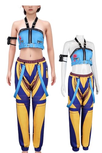 Luascxu Demon Hunters Rumi Cosplay Jacke Shirt Shorts Hosen Gürtel Mädchen Idol Zoey Mira Kostüm Pop Uniform für Halloween Party (Stil 3, X-Small) von Luascxu