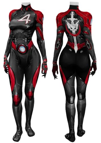 Luascxu Erwachsene Invisible Susan Storm Kostüm 3D Jumpsuit Torch Ben Cosplay Bodysuit Jumpsuit für Halloween (Stil 2, 3X-Large) von Luascxu