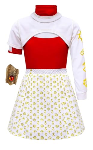 Luascxu Frauen Zombies Addison Cosplay Shirt Jacke Hosen Kleid Erwachsene Nova Kostüm 3PC Vampir Cheerleader Anzug für Halloween (Kleid 2, X-Small) von Luascxu