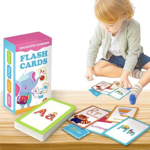 Lernkarten für Kleinkinder im Alter von 1 bis 2 Jahren, ABC-Lernressourcen für 3 bis 4 Jahre, Alphabet-Zahlen, Farben, Form, Lernaktivitäten, Lernspiel, erste Wörter, 58 Stück Lernkarten für Kleinkinder im Alter von 1 bis 2 Jahren, ABC-Lernressourcen für 3 bis 4 Jahre, Alphabet-Zahlen, Farben, Form, Lernaktivitäten, Lernspiel, erste Wörter, 58 Stück von Lubgitsr