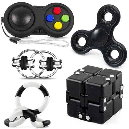 Lubibi 3D Türkisfarbene Zahnrad-Kugel, Steampunk Fidget Spielzeug Mit Rotierenden Gears Zur Stressreduktion, Adhs Konzentrationshilfe Für Kinder Und Erwachsene, Handliches Fingerentlastungsspiel von Lubibi