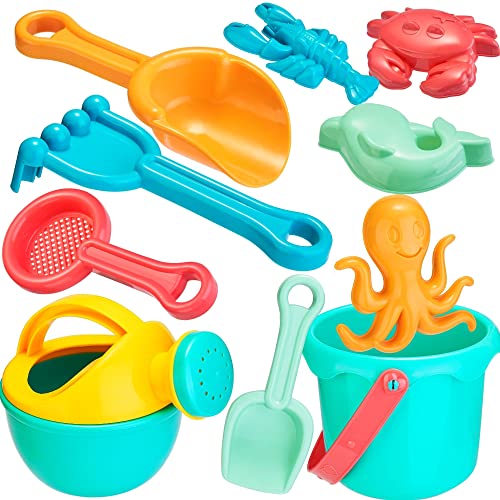 Lubibi Sandspielzeug Set für Kinder,10 Stück Sandkasten Spielzeug Set mit Sand Förmchen,Gießkanne,Eimer,Schaufel Werkzeugsätze,Outdoor Strandspielzeug und Wasser Spielzeug für Kinder Jungen Mädchen Lubibi Sandspielzeug Set für Kinder,10 Stück Sandkasten Spielzeug Set mit Sand Förmchen,Gießkanne,Eimer,Schaufel Werkzeugsätze,Outdoor Strandspielzeug und Wasser Spielzeug für Kinder Jungen Mädchen von Lubibi