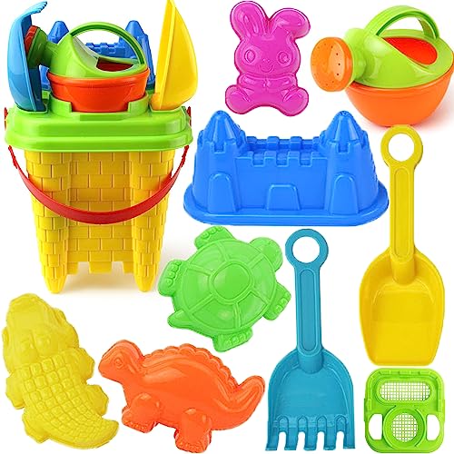 Lubibi Strandspielzeug für Kinder,10-in-1Sandspielzeug Set mit Sandeimer,Tränke,Schaufel, Sandrechen, Sandfilter, Sandburg-Modell, Strandspielzeug-Schloss-Set für Kinder Erwachsene Für Strand Lubibi Strandspielzeug für Kinder,10-in-1Sandspielzeug Set mit Sandeimer,Tränke,Schaufel, Sandrechen, Sandfilter, Sandburg-Modell, Strandspielzeug-Schloss-Set für Kinder Erwachsene Für Strand von Lubibi