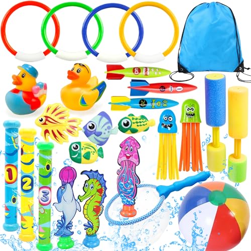 Lubibi Tauchspielzeug für Kinder,Pool Spielzeug Kinder ab 4-10,Pool Tauchen Spielzeug,Tauchringe Seetang Torpedo Kordelzugbeutel für Kinder Pooltraining,Wasserspielzeug Kinder Outdoor Jungen Mädchen Lubibi Tauchspielzeug für Kinder,Pool Spielzeug Kinder ab 4-10,Pool Tauchen Spielzeug,Tauchringe Seetang Torpedo Kordelzugbeutel für Kinder Pooltraining,Wasserspielzeug Kinder Outdoor Jungen Mädchen von Lubibi