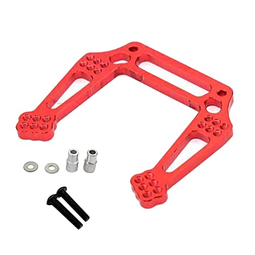 Lucaser Vordere Stoßdämpferhalterung Halterung Halterung für 1/10 Slash 2WD RC Autozubehör Rot von Lucaser