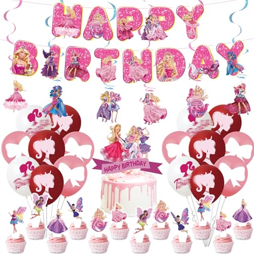 Geburtstagsdeko Mädchen Rosa Kindergeburtstag Deko- 38Pcs Prinzessin Balloon Geburtstag Deko Cartoon Happy Birthday Banner Luftballons Girlande Tortendeko Folienballon für Kinder Ballon Party Deko Geburtstagsdeko Mädchen Rosa Kindergeburtstag Deko- 38Pcs Prinzessin Balloon Geburtstag Deko Cartoon Happy Birthday Banner Luftballons Girlande Tortendeko Folienballon für Kinder Ballon Party Deko von Luchild