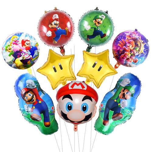 Ma-rio Geburtstagsdeko Jungen Mädchen Luftballons- Super Kindergeburtstag Deko Bros Folienballon Happy Birthday Geburtstag Balloon Partyzubehör für Kinder Mari Theme Party Hintergrunden Supplies Deko Ma-rio Geburtstagsdeko Jungen Mädchen Luftballons- Super Kindergeburtstag Deko Bros Folienballon Happy Birthday Geburtstag Balloon Partyzubehör für Kinder Mari Theme Party Hintergrunden Supplies Deko von Luchild