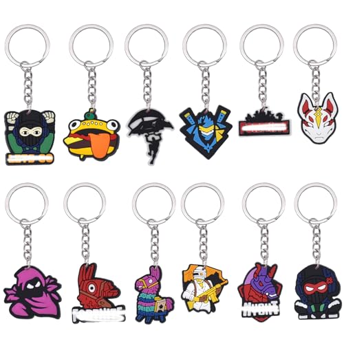 Video Gamer Schlüsselanhänger Kinder- 10pcs Gaming Mitgebsel Kindergeburtstag Fortni Schlüsselringe Silikon Schlüsselbund Anhänger für Party Supplies Give Aways Kindergeburtstag Videospiel Spielzeug Video Gamer Schlüsselanhänger Kinder- 10pcs Gaming Mitgebsel Kindergeburtstag Fortni Schlüsselringe Silikon Schlüsselbund Anhänger für Party Supplies Give Aways Kindergeburtstag Videospiel Spielzeug von Luchild