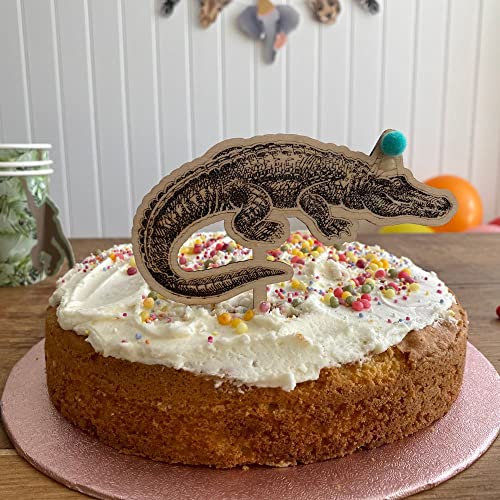 Luck and Luck Holz Krokodil Tier Kuchen Topper Kinder Geburtstag Party Kuchen Dekoration Taufe Kuchen Topper Dschungel Safari Party Luck and Luck Holz Krokodil Tier Kuchen Topper Kinder Geburtstag Party Kuchen Dekoration Taufe Kuchen Topper Dschungel Safari Party von Luck and Luck