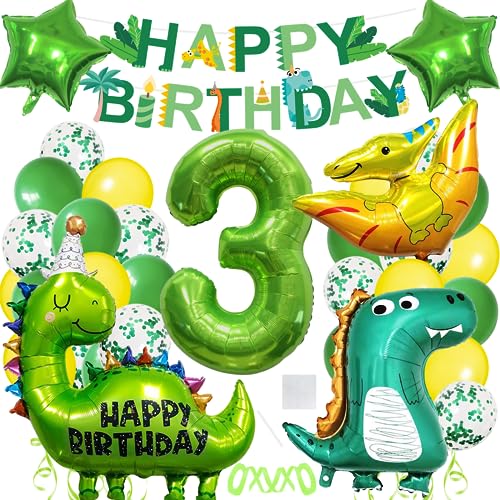 Dino Geburtstag Deko 3 Jahre, Geburtstagsdeko Jungen 3 Jahre, Dino Deko Kindergeburtstag, Dino Folienballon 3 für Dino Party Kindergeburtstag Deko Geburtstag Junge Dino Geburtstag Deko 3 Jahre, Geburtstagsdeko Jungen 3 Jahre, Dino Deko Kindergeburtstag, Dino Folienballon 3 für Dino Party Kindergeburtstag Deko Geburtstag Junge von Luckeey