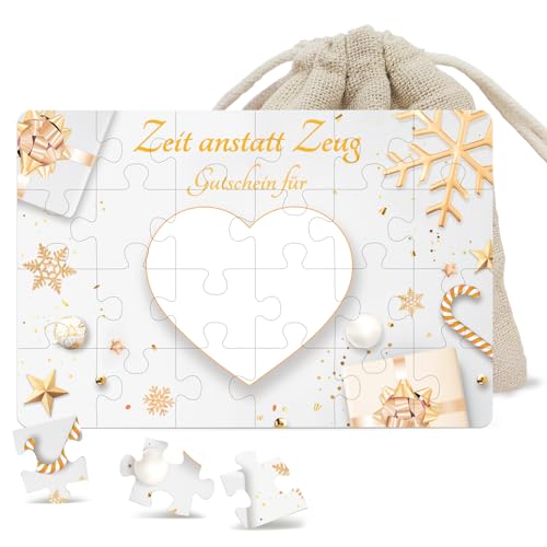 Luckeey Puzzle 24-teilig | Zeit Statt Zeug Gutscheine zum Selber Ausfüllen | Gutschein Verpackung, Karte, Geburtstagskarte, Weihnachten | Geschenke für Frauen Männer Luckeey Puzzle 24-teilig | Zeit Statt Zeug Gutscheine zum Selber Ausfüllen | Gutschein Verpackung, Karte, Geburtstagskarte, Weihnachten | Geschenke für Frauen Männer von Luckeey