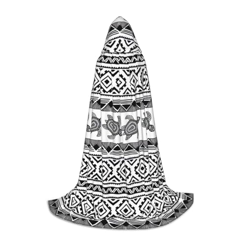 Ethnische Schildkröte, gestreifter Druck, Halloween-Kostüm, Kapuzenumhang für Männer und Frauen, Party, Cosplay, Zauberer, Hexe, Wikinger Ethnische Schildkröte, gestreifter Druck, Halloween-Kostüm, Kapuzenumhang für Männer und Frauen, Party, Cosplay, Zauberer, Hexe, Wikinger von Luckily&Day