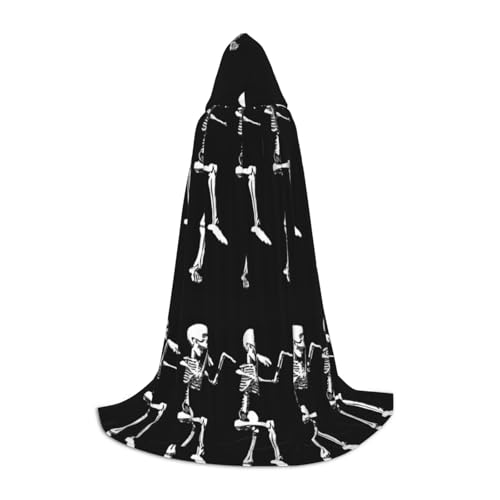 Halloween-Kostüm, Skelett-Schädel-Druck, Halloween-Kostüm, Umhang mit Kapuze, Umhang für Männer und Frauen, Party, Cosplay, Zauberer, Hexe, Robe Halloween-Kostüm, Skelett-Schädel-Druck, Halloween-Kostüm, Umhang mit Kapuze, Umhang für Männer und Frauen, Party, Cosplay, Zauberer, Hexe, Robe von Luckily&Day