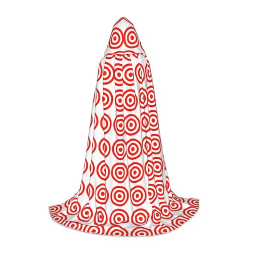 Luckily&Day Design Target Print Halloween-Kostüm mit Kapuze Umhang für Männer Frauen Party Cosplay Zauberer Hexe Wikinger Robe Luckily&Day Design Target Print Halloween-Kostüm mit Kapuze Umhang für Männer Frauen Party Cosplay Zauberer Hexe Wikinger Robe von Luckily&Day