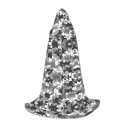 Luckily&Day Digitaler Camouflage-Druck, Halloween-Kostüm, Kapuzenumhang für Männer und Frauen, Party, Cosplay, Zauberer, Hexe, Wikinger, Robe Luckily&Day Digitaler Camouflage-Druck, Halloween-Kostüm, Kapuzenumhang für Männer und Frauen, Party, Cosplay, Zauberer, Hexe, Wikinger, Robe von Luckily&Day
