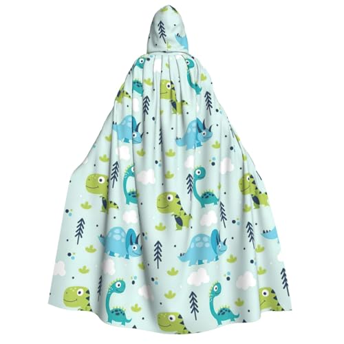 Luckily&Day Dinosaurier-Druck, Halloween-Kostüm, Kapuzenumhang für Erwachsene, Cosplay, Zauberer, Hexe, Wikinger, Robe, Umhang Luckily&Day Dinosaurier-Druck, Halloween-Kostüm, Kapuzenumhang für Erwachsene, Cosplay, Zauberer, Hexe, Wikinger, Robe, Umhang von Luckily&Day