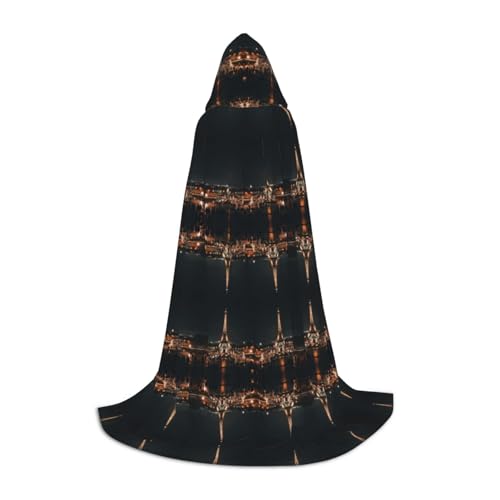Luckily&Day Eiffelturm-Druck, Halloween-Kostüm, Kapuzenumhang für Männer und Frauen, Party, Cosplay, Zauberer, Hexe, Wikinger, Robe Luckily&Day Eiffelturm-Druck, Halloween-Kostüm, Kapuzenumhang für Männer und Frauen, Party, Cosplay, Zauberer, Hexe, Wikinger, Robe von Luckily&Day