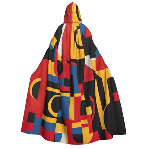 Luckily&Day Geometrischer Kunstdruck, Halloween-Kostüm, Kapuzenumhang für Erwachsene, Cosplay, Zauberer, Hexe, Wikinger, Robe, Umhang Luckily&Day Geometrischer Kunstdruck, Halloween-Kostüm, Kapuzenumhang für Erwachsene, Cosplay, Zauberer, Hexe, Wikinger, Robe, Umhang von Luckily&Day