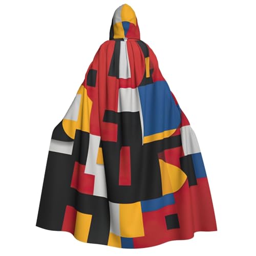 Luckily&Day Geometrischer Kunstdruck, Halloween-Kostüm, Kapuzenumhang für Erwachsene, Cosplay, Zauberer, Hexe, Wikinger, Robe, Umhang Luckily&Day Geometrischer Kunstdruck, Halloween-Kostüm, Kapuzenumhang für Erwachsene, Cosplay, Zauberer, Hexe, Wikinger, Robe, Umhang von Luckily&Day