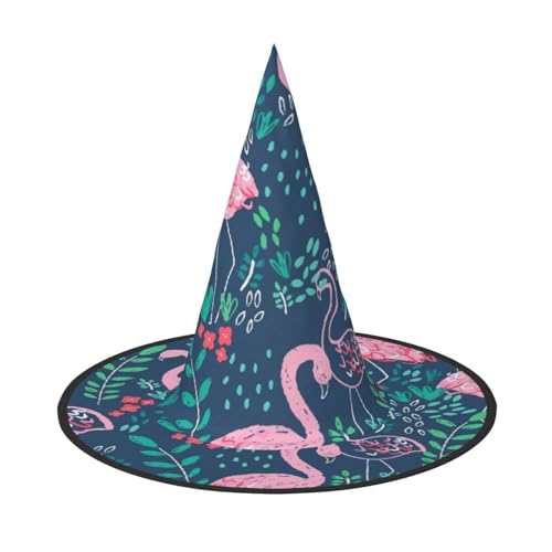 Luckily&Day Halloween-Hexenhut mit Blumen-Schwanen-Druck, einzigartiger Steeple-Top-Kostümhut für Frauen, Party, Festival, Dekoration Luckily&Day Halloween-Hexenhut mit Blumen-Schwanen-Druck, einzigartiger Steeple-Top-Kostümhut für Frauen, Party, Festival, Dekoration von Luckily&Day