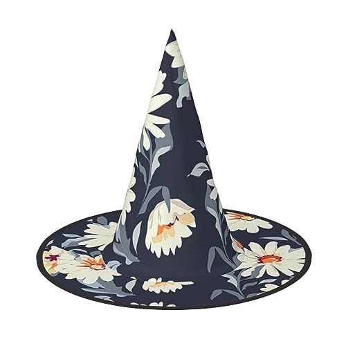 Luckily&Day Halloween-Hexenhut mit Gänseblümchen-Druck, Kostüm, Zubehör, Kopfbedeckung für Party, Cosplay Luckily&Day Halloween-Hexenhut mit Gänseblümchen-Druck, Kostüm, Zubehör, Kopfbedeckung für Party, Cosplay von Luckily&Day