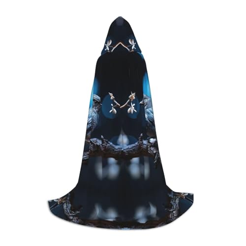 Luckily&Day Halloween-Kostüm mit Kapuze für Damen und Herren, Party, Cosplay, Zauberer, Hexe, Wikinger, Robe Luckily&Day Halloween-Kostüm mit Kapuze für Damen und Herren, Party, Cosplay, Zauberer, Hexe, Wikinger, Robe von Luckily&Day