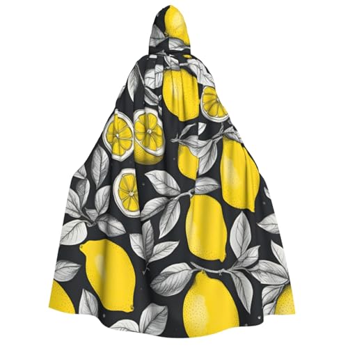 Luckily&Day Halloween-Kostüm mit Zitronenfrucht-Druck, Umhang mit Kapuze, Umhang für Erwachsene, Cosplay, Zauberer, Hexe, Wikinger, Robe, Umhang Luckily&Day Halloween-Kostüm mit Zitronenfrucht-Druck, Umhang mit Kapuze, Umhang für Erwachsene, Cosplay, Zauberer, Hexe, Wikinger, Robe, Umhang von Luckily&Day