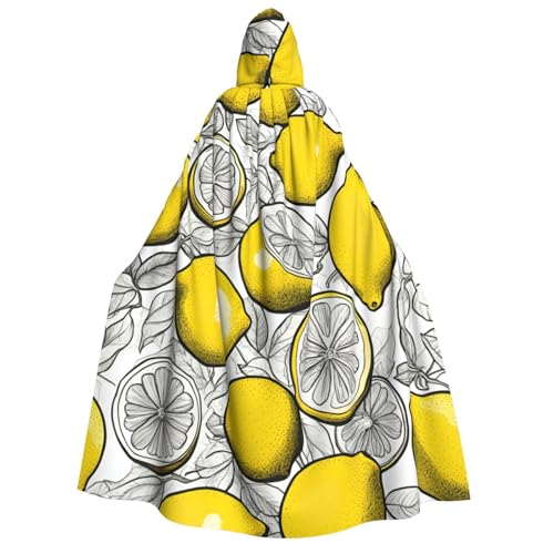 Luckily&Day Halloween-Kostüm mit Zitronenfrucht-Druck, Umhang mit Kapuze, Umhang für Erwachsene, Cosplay, Zauberer, Hexe, Wikinger, Robe, Umhang Luckily&Day Halloween-Kostüm mit Zitronenfrucht-Druck, Umhang mit Kapuze, Umhang für Erwachsene, Cosplay, Zauberer, Hexe, Wikinger, Robe, Umhang von Luckily&Day