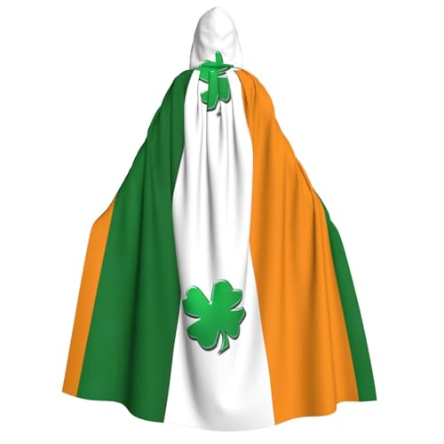 Luckily&Day Halloween-Kostüm mit irischer Flagge, Umhang mit Kapuze, Umhang für Erwachsene, Cosplay, Zauberer, Hexe, Wikinger, Gewand, Umhang Luckily&Day Halloween-Kostüm mit irischer Flagge, Umhang mit Kapuze, Umhang für Erwachsene, Cosplay, Zauberer, Hexe, Wikinger, Gewand, Umhang von Luckily&Day