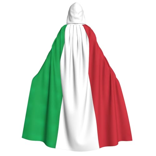 Luckily&Day Halloween-Kostüm mit italienischer Flagge, Umhang mit Kapuze, Umhang für Erwachsene, Cosplay, Zauberer, Hexe, Wikinger, Gewand, Umhang Luckily&Day Halloween-Kostüm mit italienischer Flagge, Umhang mit Kapuze, Umhang für Erwachsene, Cosplay, Zauberer, Hexe, Wikinger, Gewand, Umhang von Luckily&Day